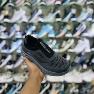 Panda Men's Lightweight Breathable Slip-On Casual Sneakers - Grey