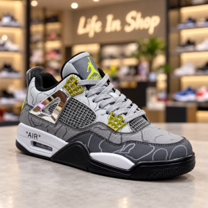 Air Jordan 4 Sneakers – Grey